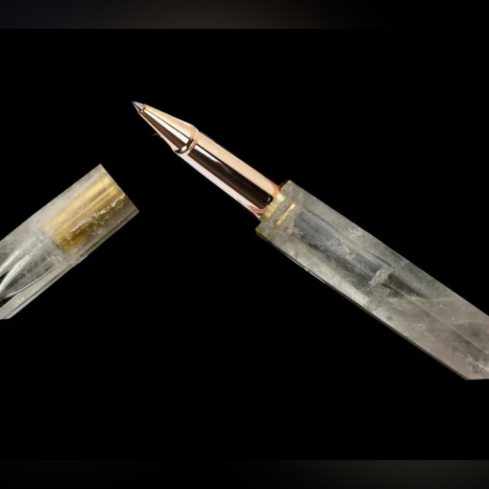 Sage & Salt Smoky Quartz Crystal Roller Pen